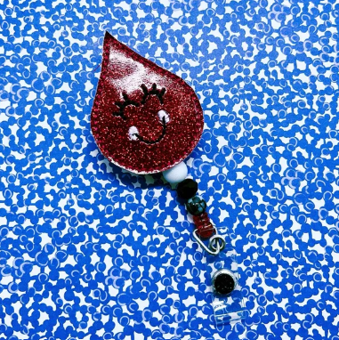Blood Drop Badge Reel