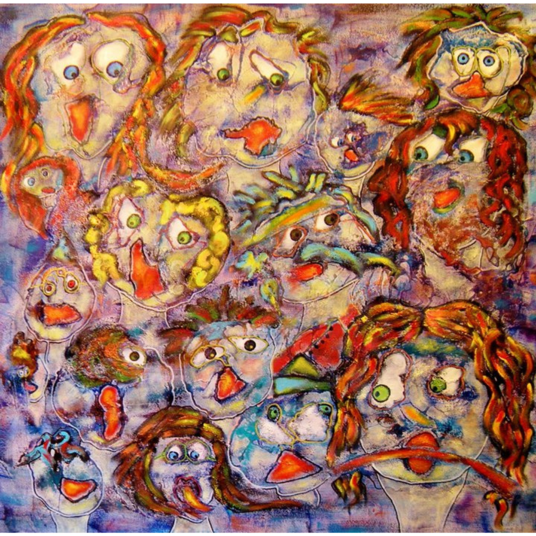 The Crowd | 36 x 36
