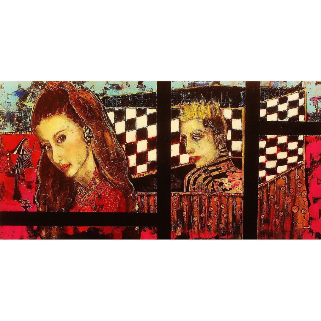 Girls in Boxes | 48 x 24