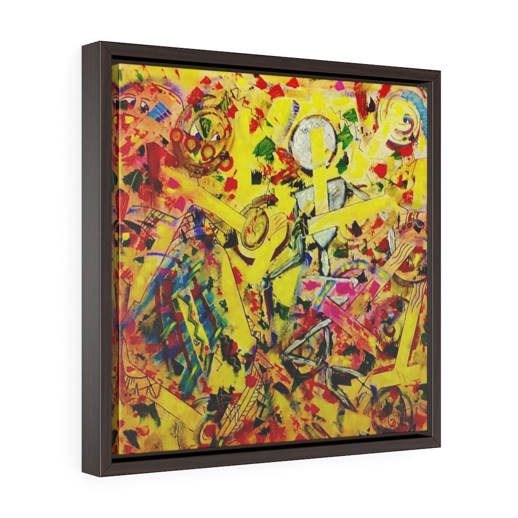Crash Square Framed Premium Gallery Wrap Canvas