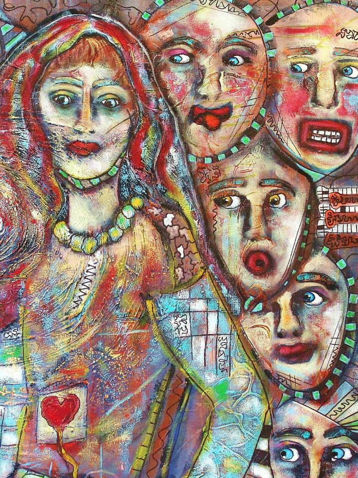 Detail of Uncomfortable by Penelope Przekop