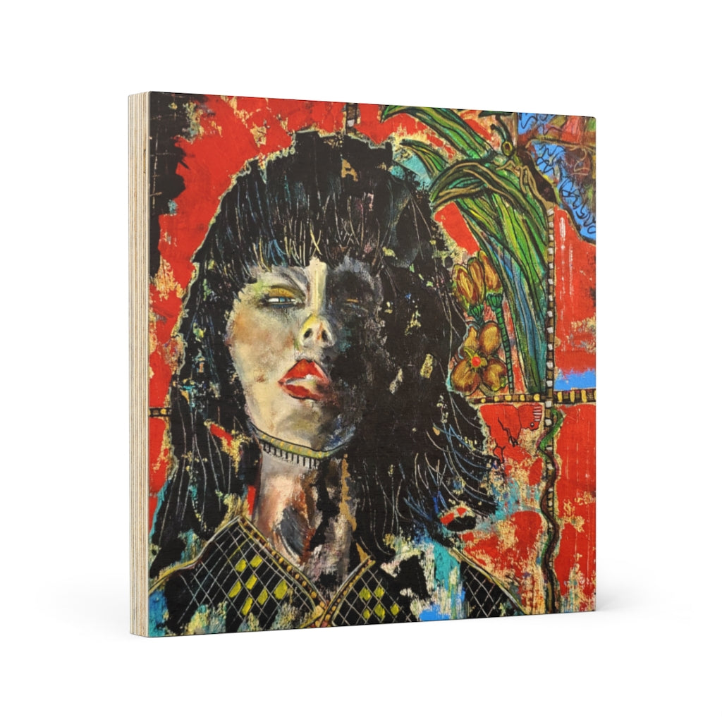 I See You Looking Wood Canvas